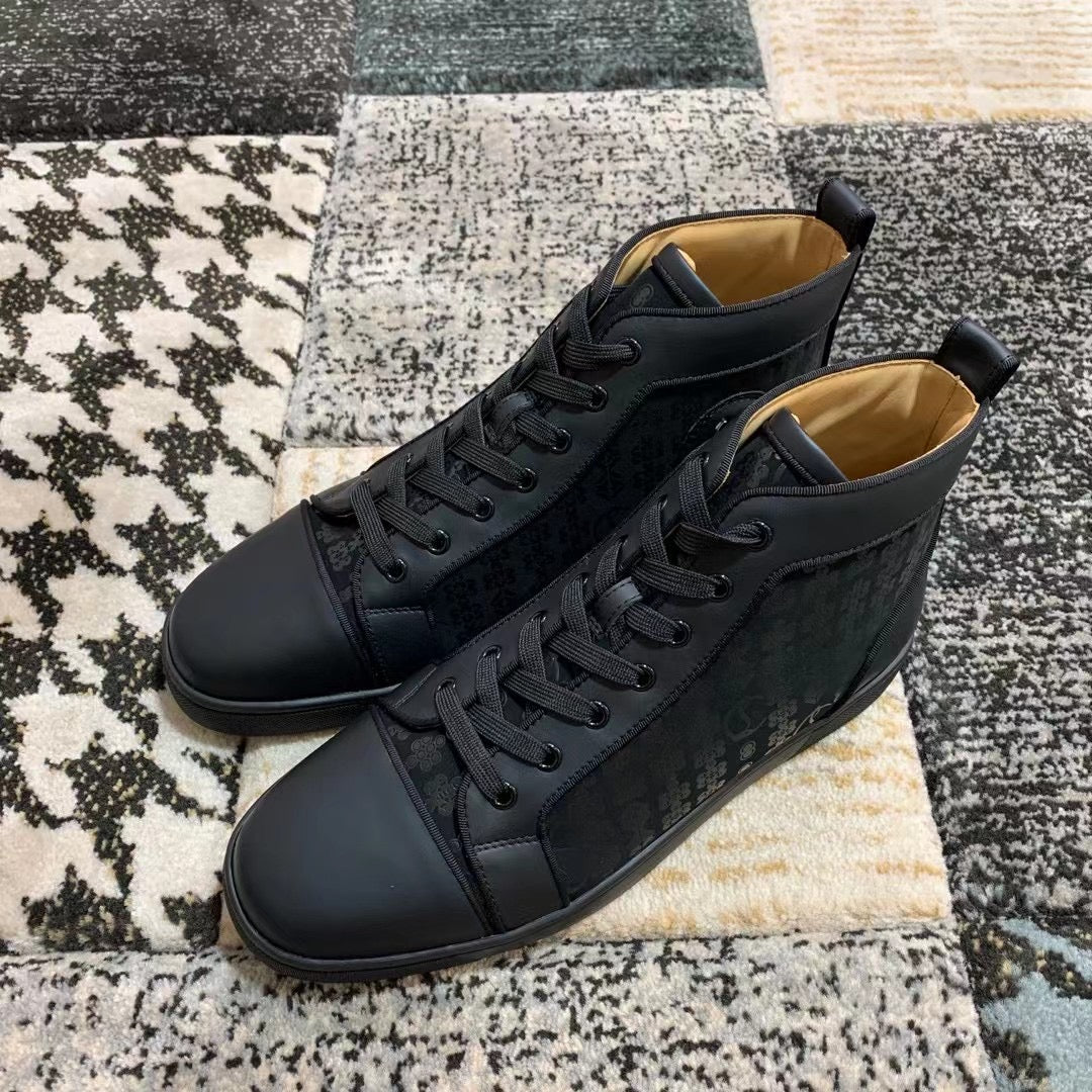 Christian Louboutin Clasic Negru Pattern High - prezentare produs