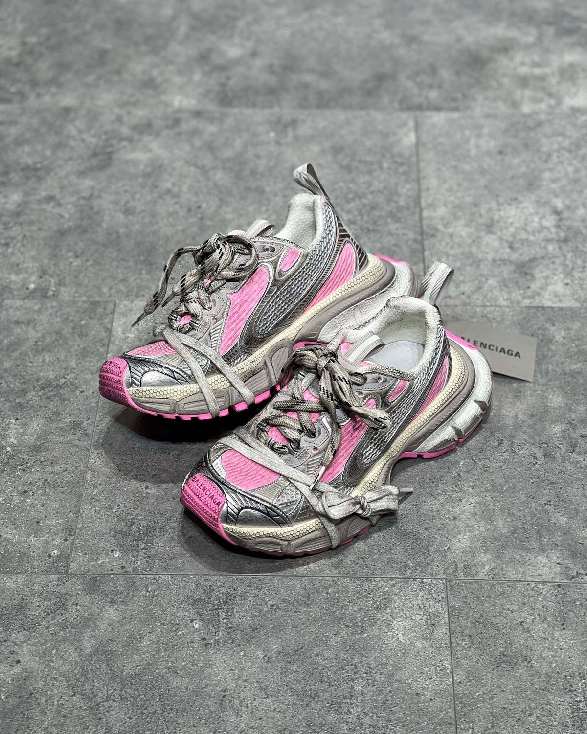 Balenciaga 3XL Roz Gri Pantofi sport - prezentare produs