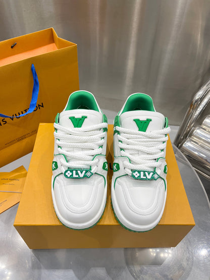 Louis Vuitton LV Pantofi sport Maxi Verde Alb - prezentare produs