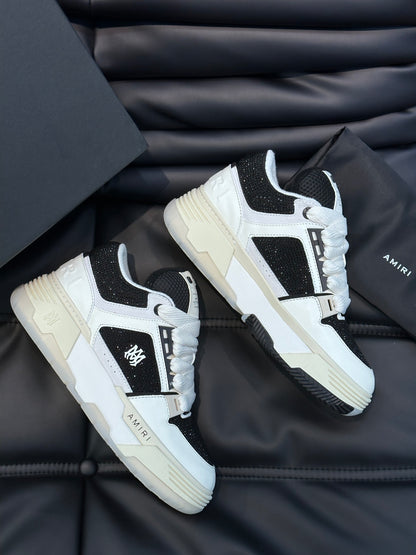 Amiri Ma 1 Negru Alb Diamonds Custom New Colecție Pantofi sport - prezentare produs