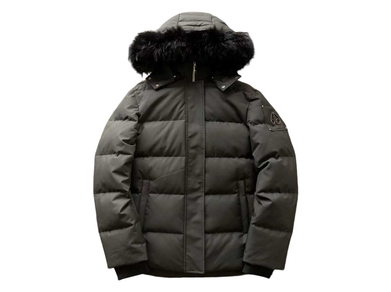 Moose Knuckles Geacă Negru Alb - prezentare produs