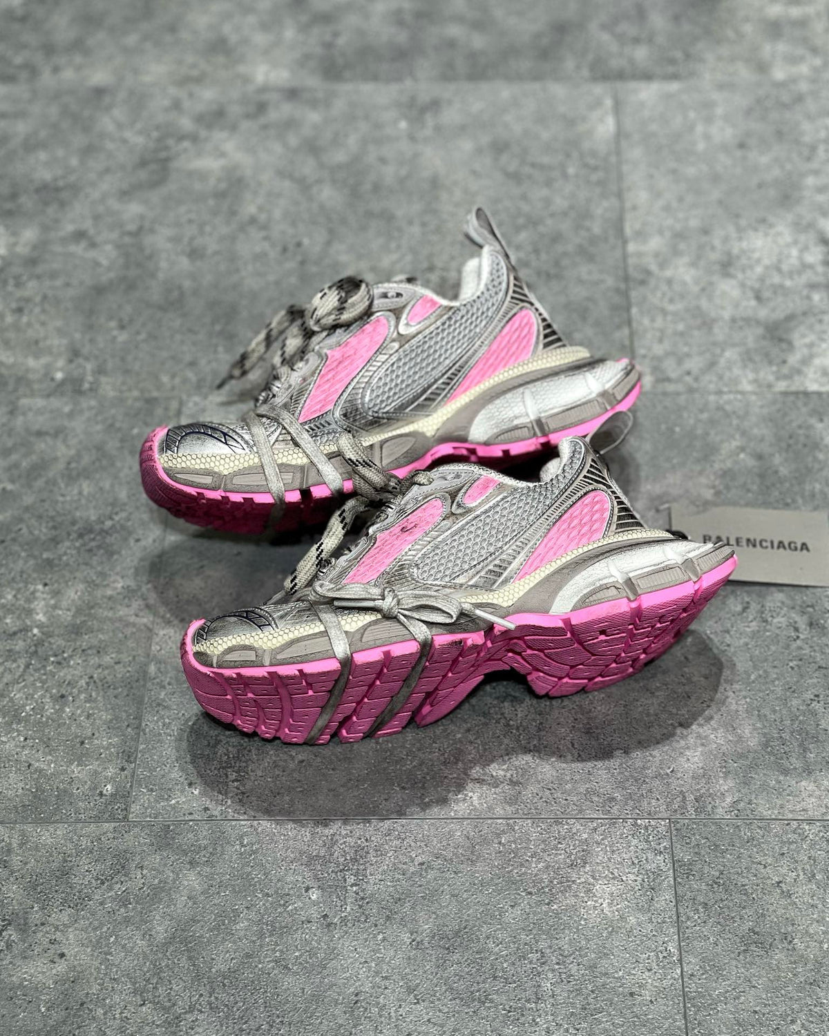 Balenciaga 3XL Roz Gri Pantofi sport - prezentare produs