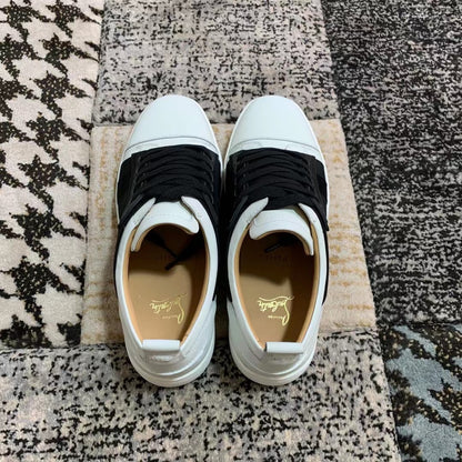 Christian Louboutin Negru Alb Low - prezentare produs