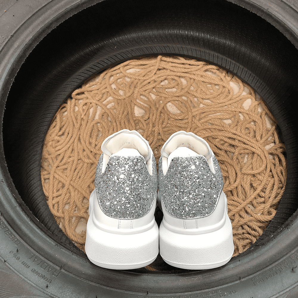 Alexander McQueen Argintiu Glitter - prezentare produs