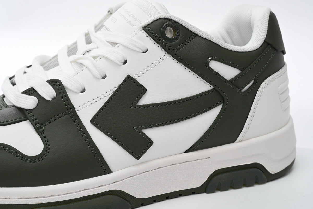 Off-White Off-White Out Of Office Military Verde Alb Pantofi sport - prezentare produs
