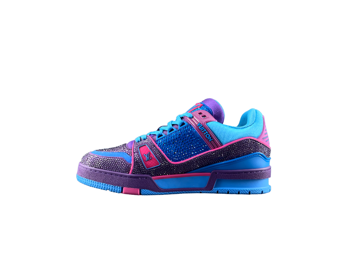 Louis Vuitton LV Trainers Albastru Violet Diamonds Luxury Ediție - prezentare produs