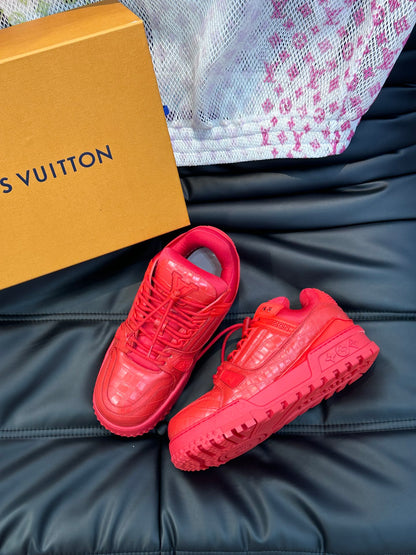 Louis Vuitton LV Pantofi sport Maxi Roșu - prezentare produs