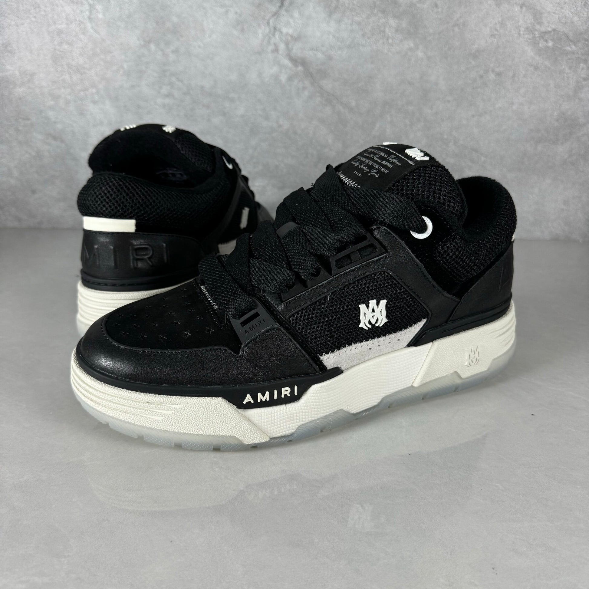 Amiri Ma 1 Negru Alb Sole - prezentare produs