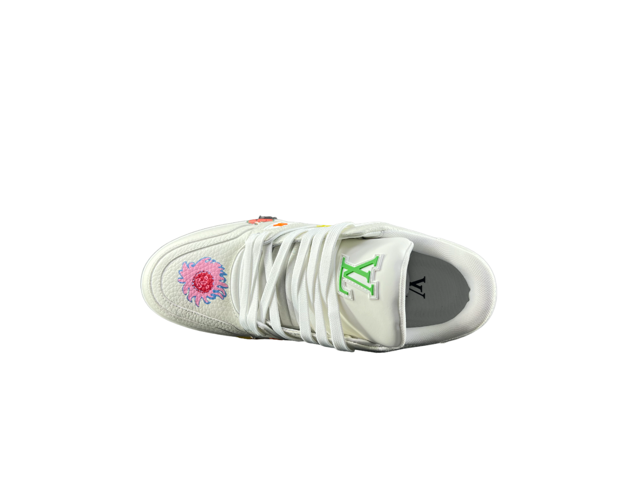 Louis Vuitton LV Trainers X Kusama Alb - prezentare produs