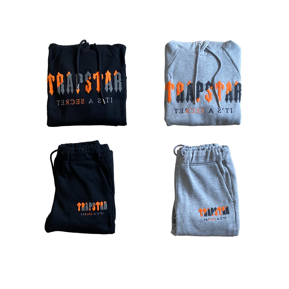 Trapstar Chenille Hooded Trening Portocaliu - prezentare produs