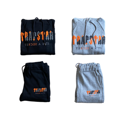 Trapstar Chenille Hooded Trening Portocaliu - prezentare produs