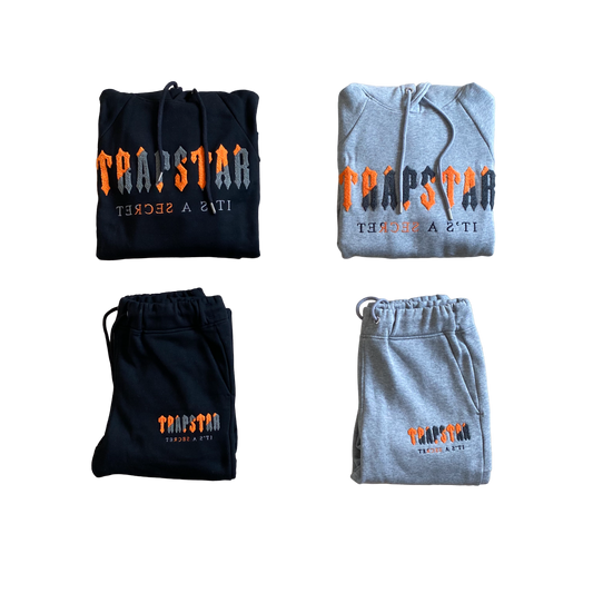 Trapstar Chenille Hooded Trening Portocaliu - prezentare produs