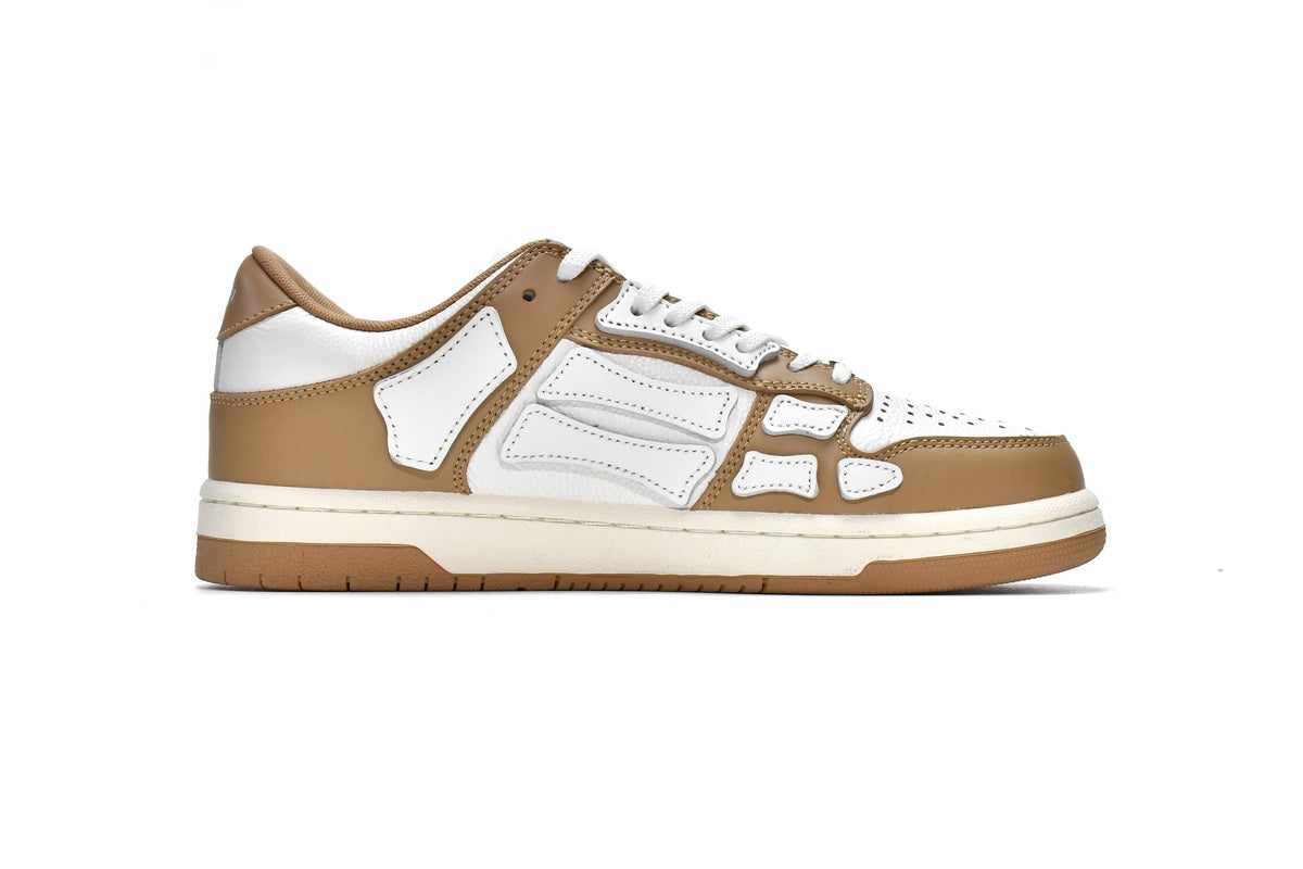 Amiri Skeleton Low Alb Maro - prezentare produs