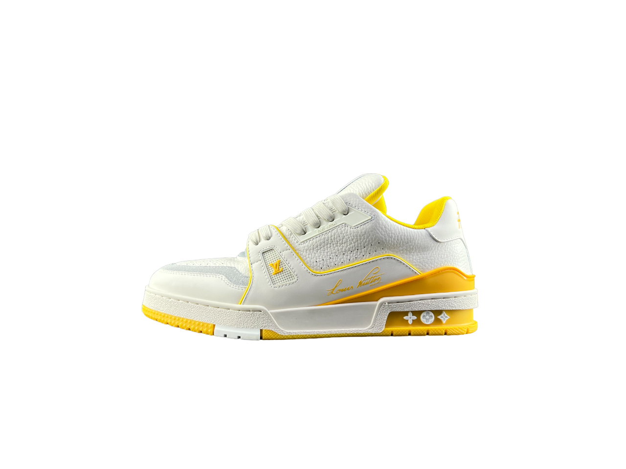Louis Vuitton LV Trainers Galben Alb - prezentare produs