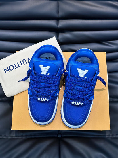 Louis Vuitton LV Pantofi sport Maxi Albastru Pânză - prezentare produs