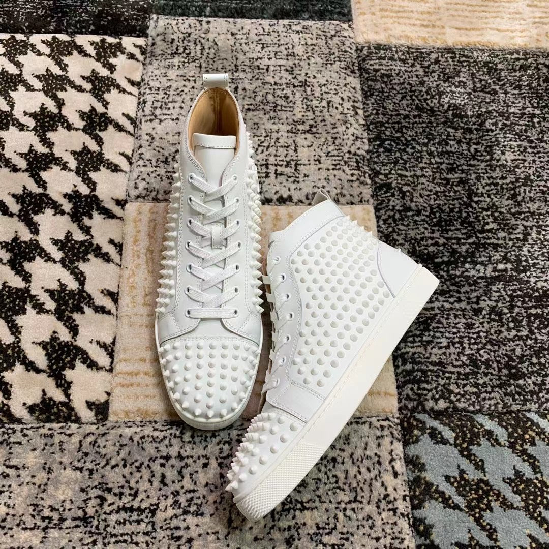 Christian Louboutin High Full Alb - prezentare produs