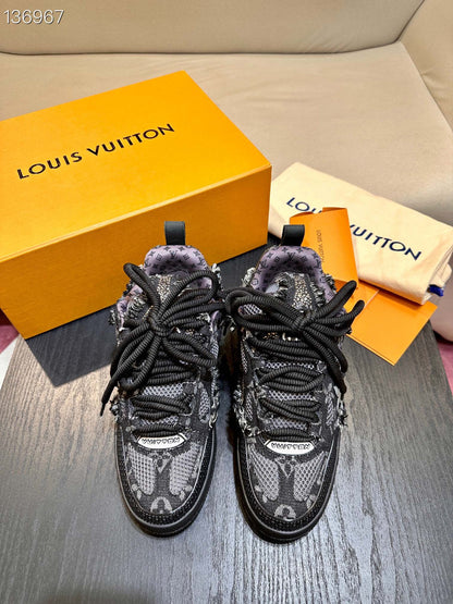 Louis Vuitton LV Skate Negru Distressed Pantofi sport - prezentare produs