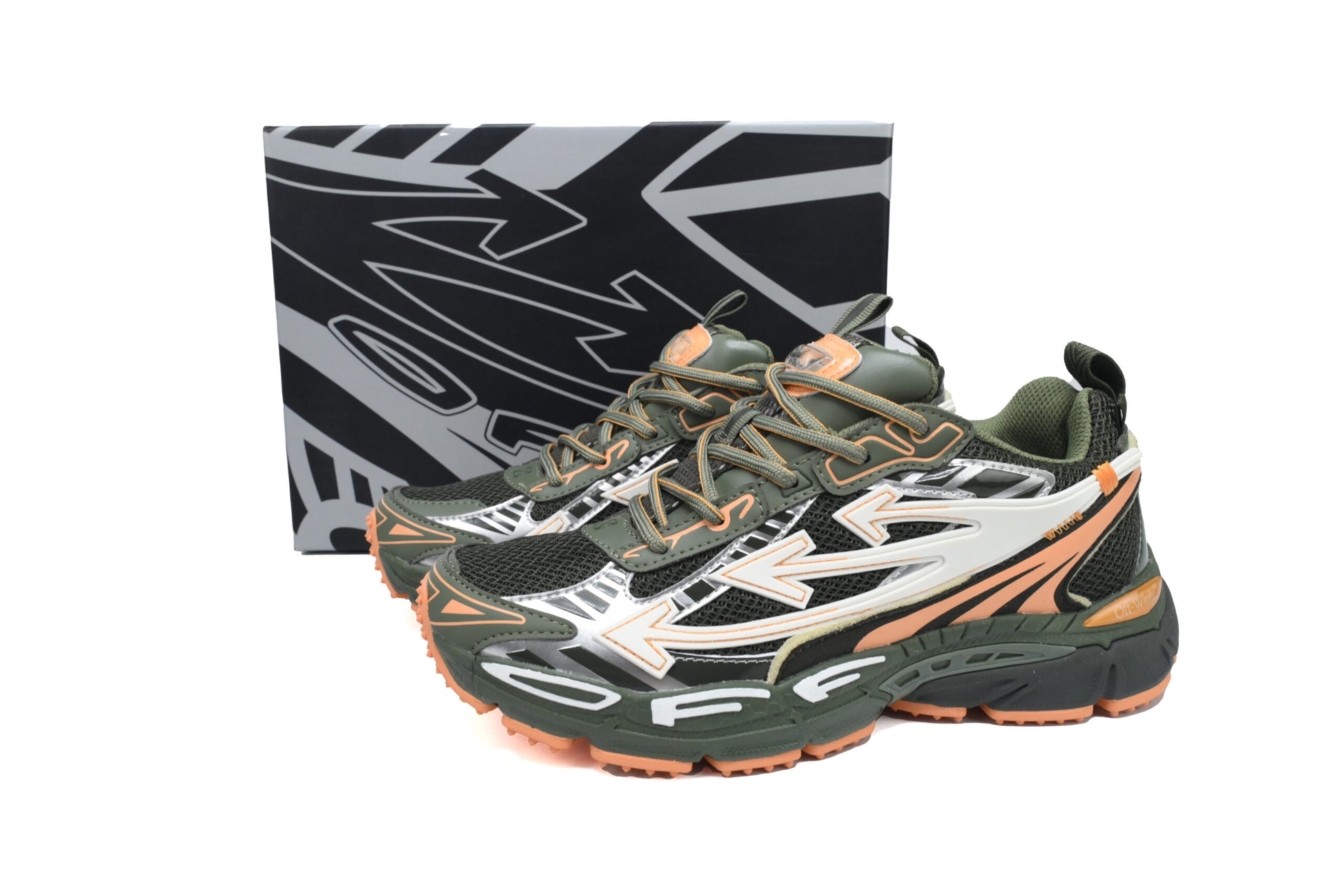 Off-White Be Right Back Camuflaj Verde - prezentare produs