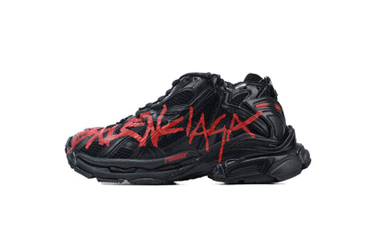 Balenciaga Runner Roșu Grafitti - prezentare produs