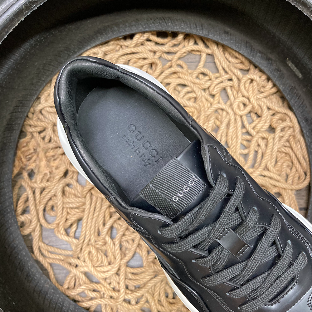 Gucci Rython Negru Alb Pantofi sport - prezentare produs