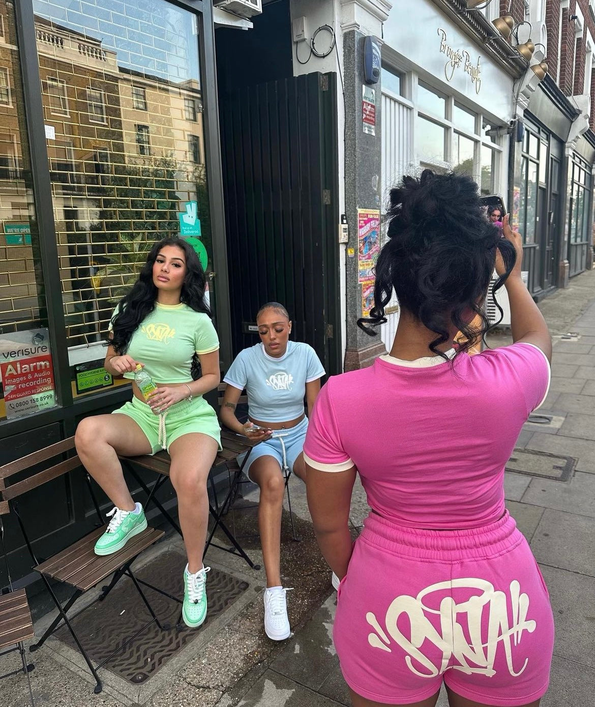 Syna Womens Verde T Cămașă Șorturi - prezentare produs