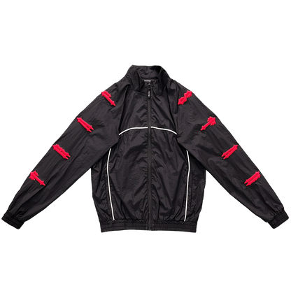 Trapstar Shellsuit Negru Albastru Trening - prezentare produs