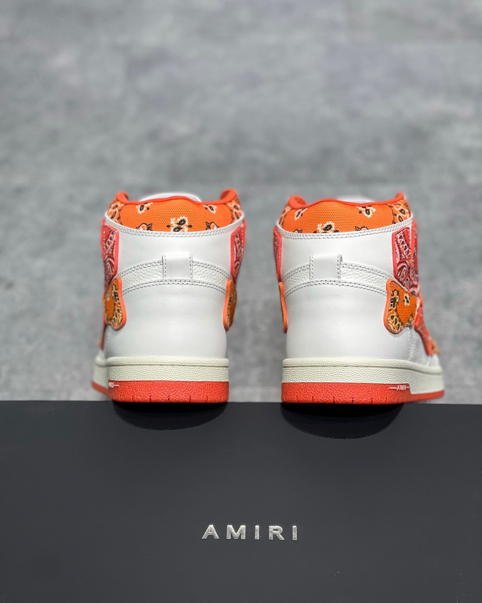 Amiri Skeleton High Top Portocaliu Pattern Clothing - prezentare produs