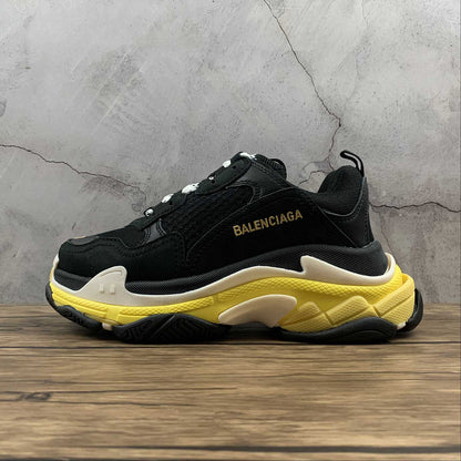 Balenciaga Triple S Galben Negru - prezentare produs