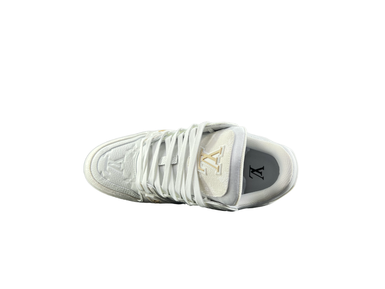 Louis Vuitton LV Trainers Full Alb Pattern - prezentare produs