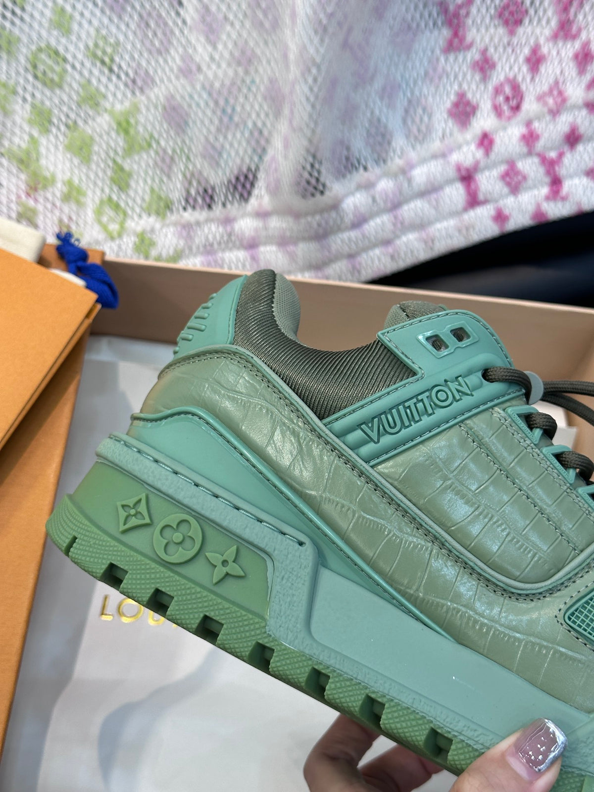 Louis Vuitton LV Pantofi sport Maxi Mint - prezentare produs