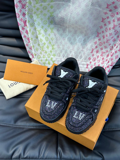 Louis Vuitton LV Trainers Maxi Negru Stones - prezentare produs