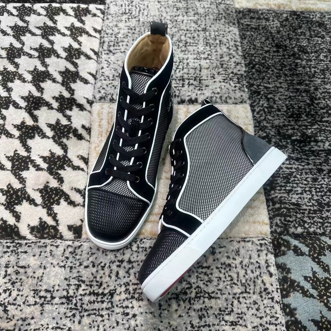 Christian Louboutin Negru Alb High - prezentare produs