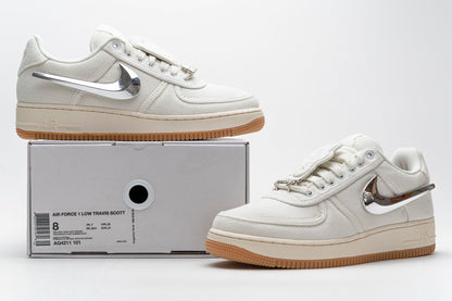 Nike Air Force X Travis Scott Ecru - prezentare produs