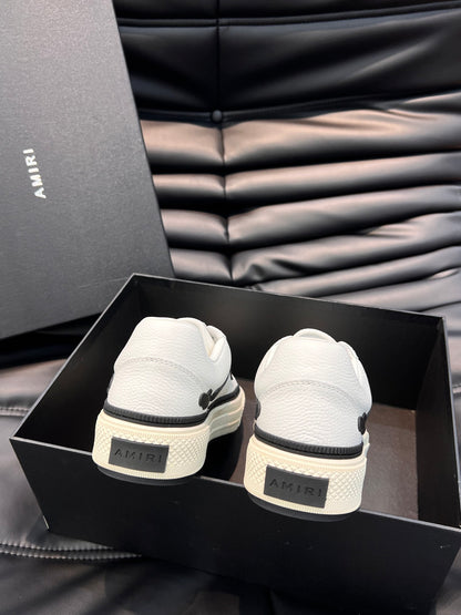 Amiri Negru Alb Pânză Pantofi sport - prezentare produs