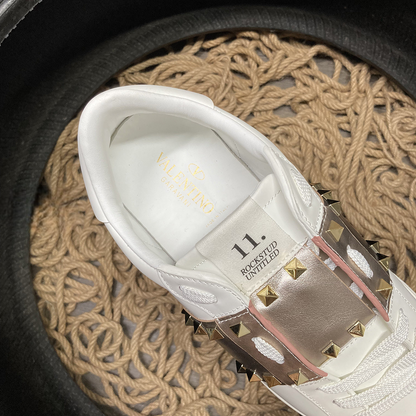 Valentino Rockstud Bronze Alb Pantofi sport - prezentare produs