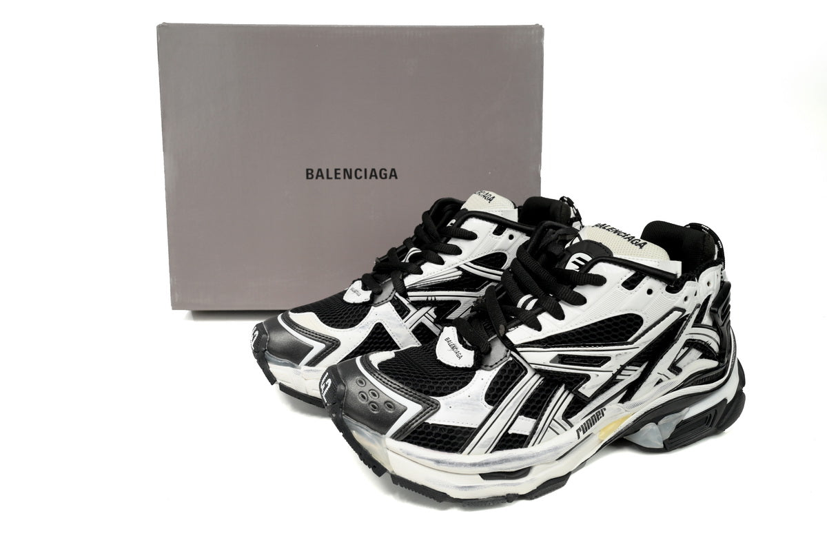 Balenciaga Runner Negru Alb Pantofi sport - prezentare produs