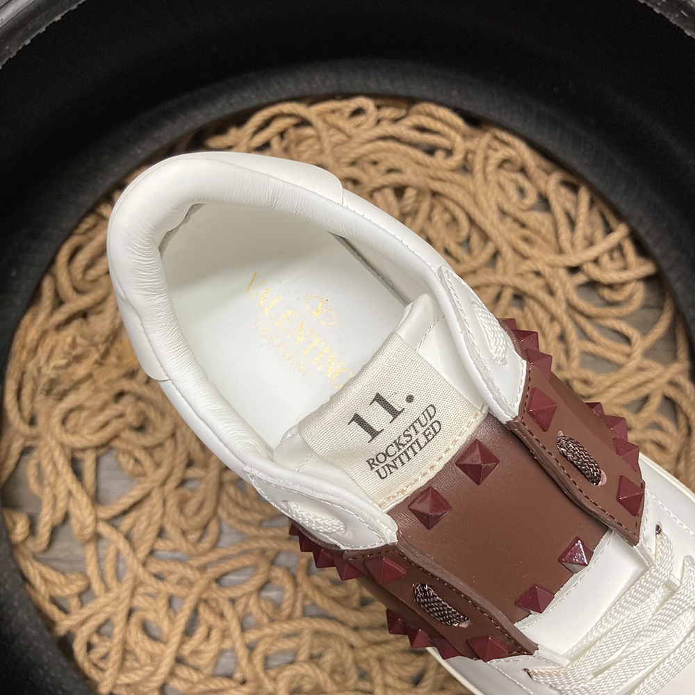 Valentino Rockstud Maro Alb Pantofi sport - prezentare produs
