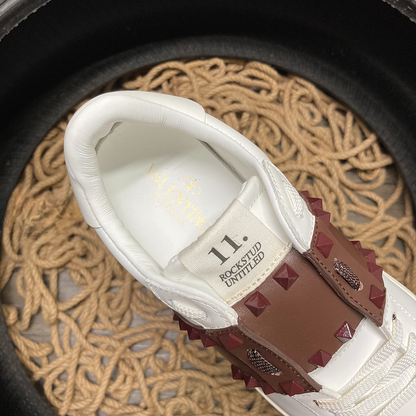 Valentino Rockstud Maro Alb Pantofi sport - prezentare produs
