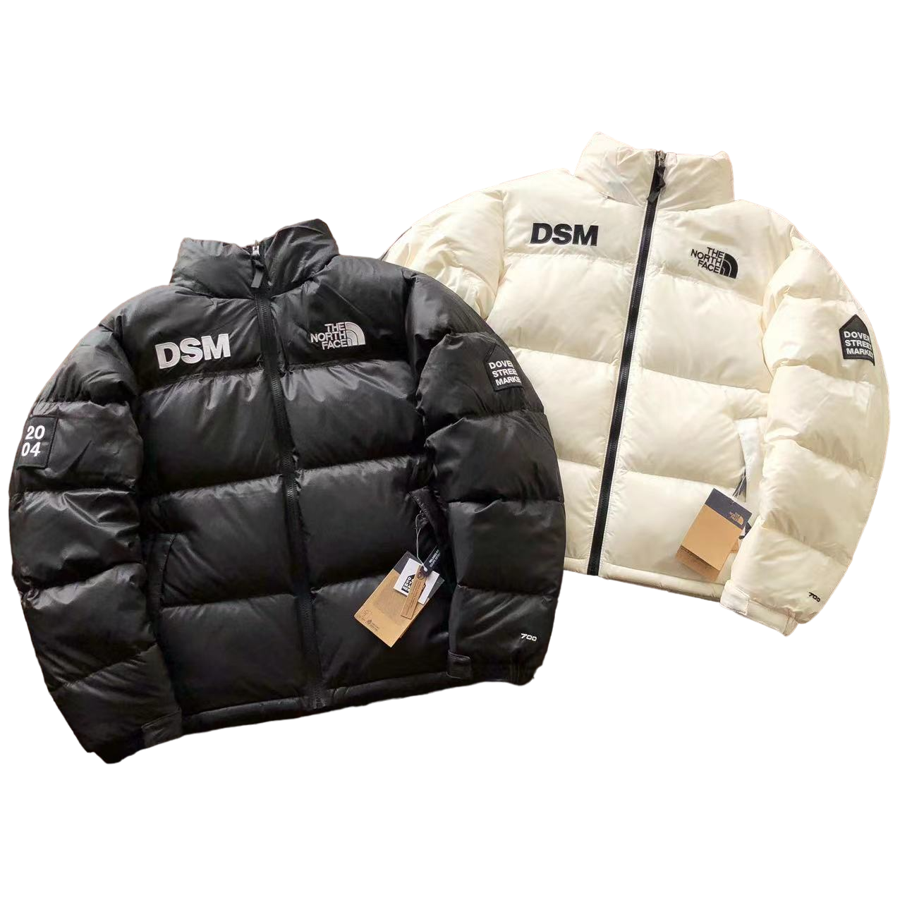 Moncler Geacă Alb Negru - prezentare produs