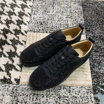 Christian Louboutin Full Negru Diamonds Low - prezentare produs