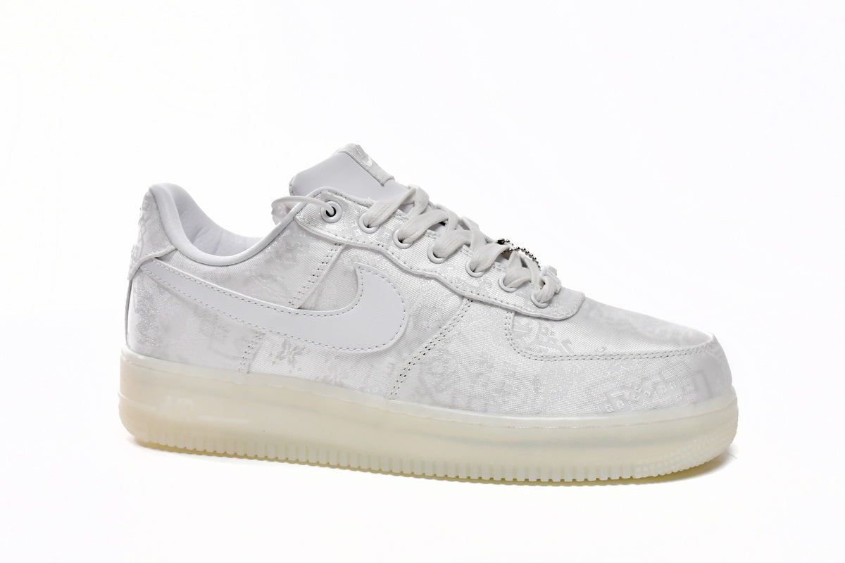Clot X Nike Air Force Premium Alb Silk Pantofi sport - prezentare produs
