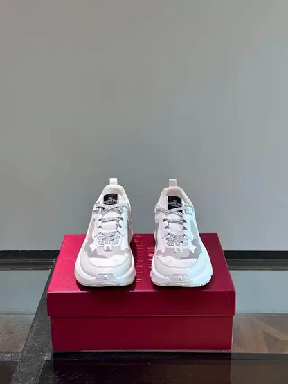 Valentino Trainers Alb Camuflaj - prezentare produs