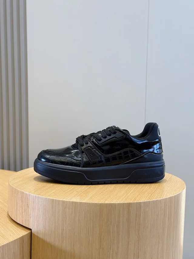 Valentino Trainers Piele Negru - prezentare produs