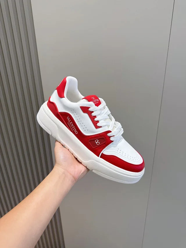 Valentino Trainers Alb Roșu - prezentare produs