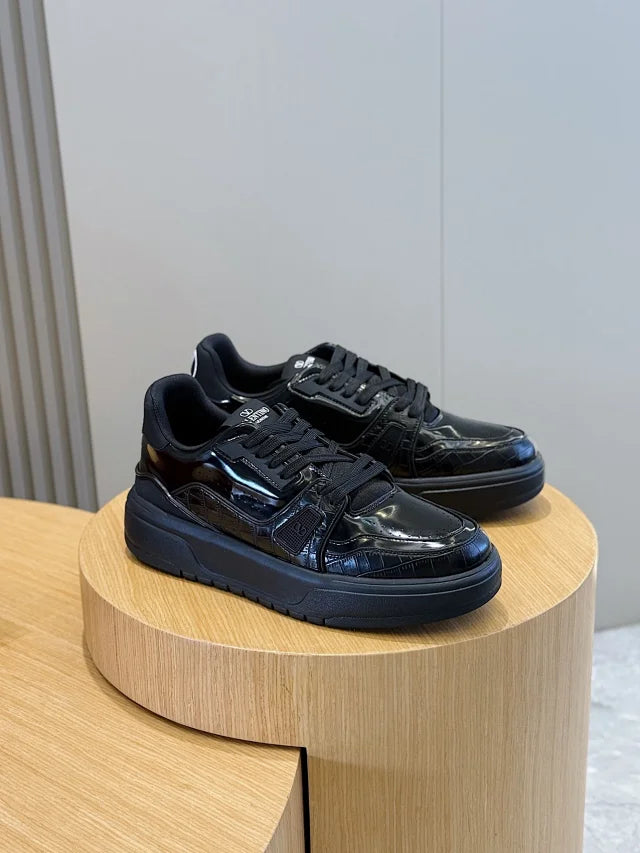 Valentino Trainers Piele Negru - prezentare produs