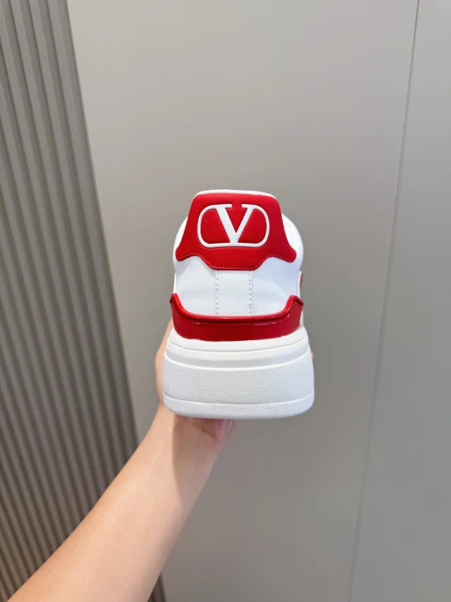 Valentino Trainers Alb Roșu - prezentare produs
