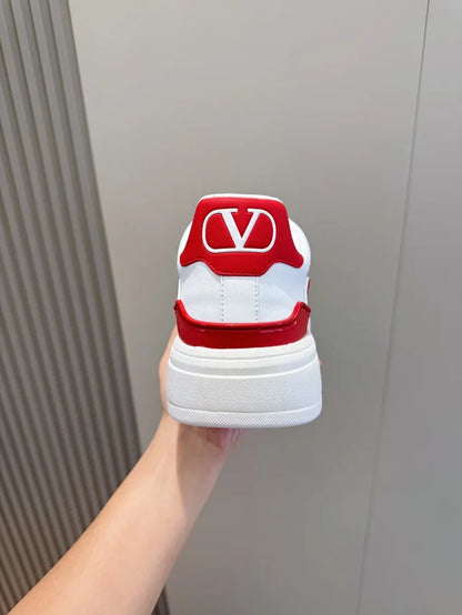 Valentino Trainers Alb Roșu - prezentare produs