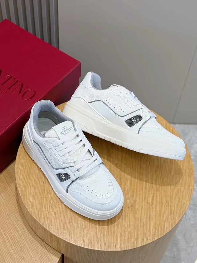 Valentino Trainers Alb Gri - prezentare produs