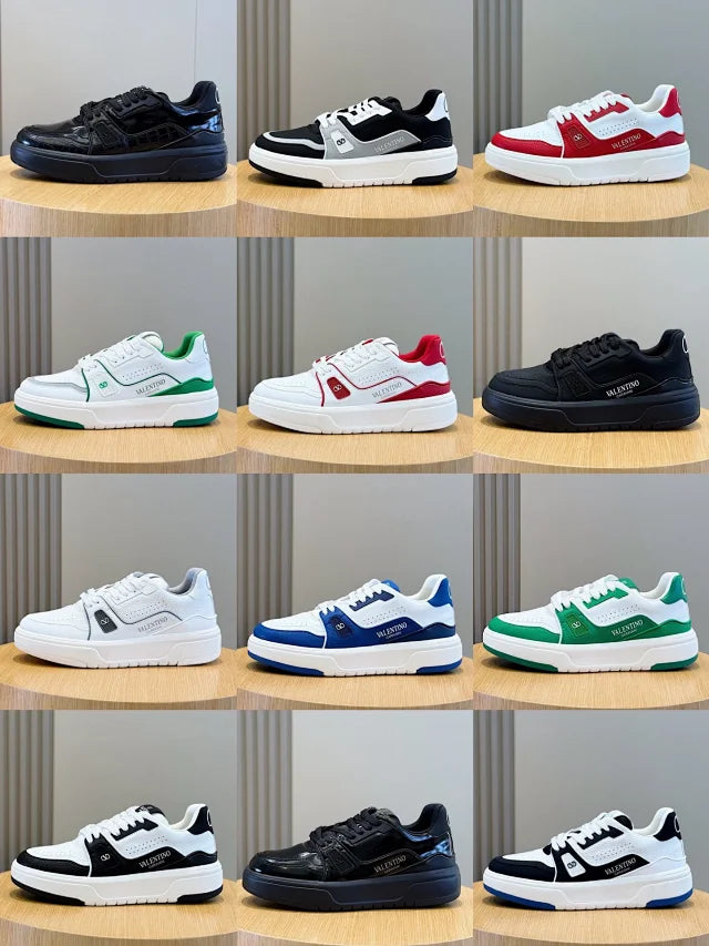 Valentino Trainers Alb Gri - prezentare produs