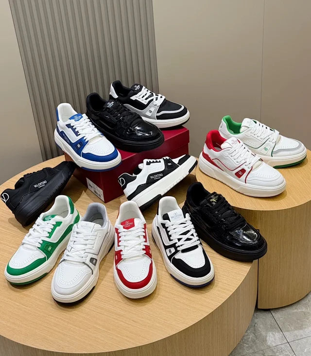 Valentino Trainers Gri Negru - prezentare produs